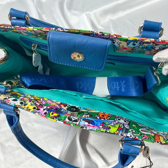 Tokidoki Summer Splash Beach Structured Handbag Bag Purse Stellina Sandy Kaiju - Picture 8 of 16